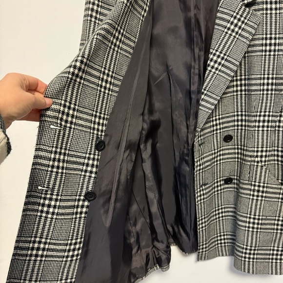 Maxmara Wool Blazer Vintage Plaid 100% Wool Tailored Old Money Womens 14 Large - Picture 6 of 10